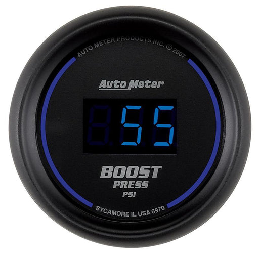 Autometer Cobalt Digital 52mm Digital 5 - 60 PSI Boost Gauge - BattleBorn SpeedShop