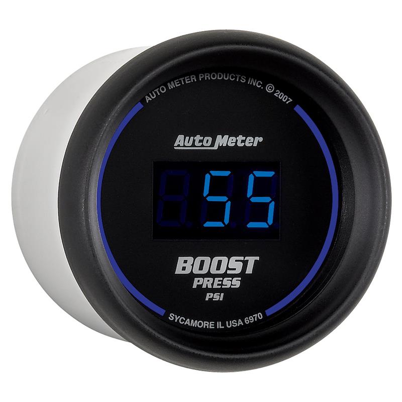 Autometer Cobalt Digital 52mm Digital 5 - 60 PSI Boost Gauge - BattleBorn SpeedShop