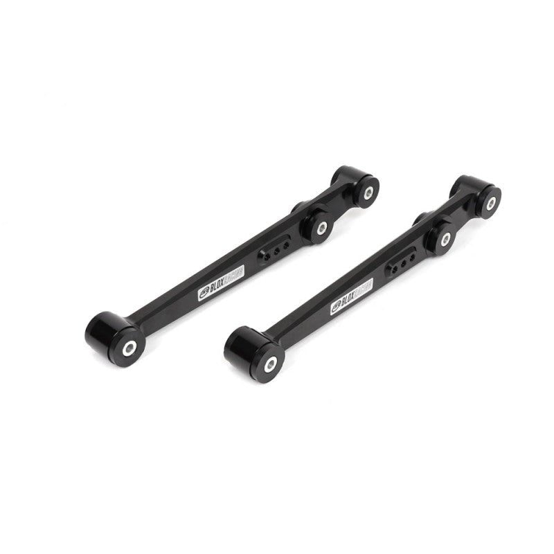 BLOX Racing V2 Billet Rear Lower Control Arms Poly Bushings 96 - 00 Honda Civic - Black - BattleBorn SpeedShop