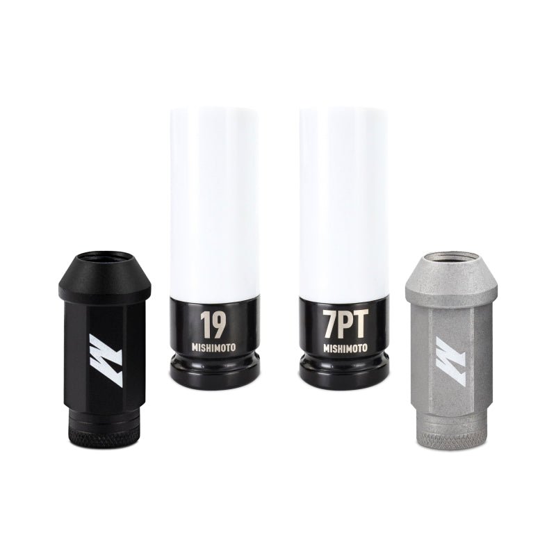 Mishimoto Steel Locking Lug Nuts M14x1.5 24pc Set Silver - BattleBorn SpeedShop