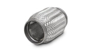 Vibrant SS Flex Coupling with Inner Braid Liner 1.75in inlet/outlet x 4in flex length - BattleBorn SpeedShop