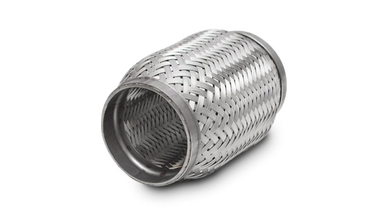 Vibrant SS Flex Coupling with Inner Braid Liner 1.75in inlet/outlet x 4in flex length - BattleBorn SpeedShop