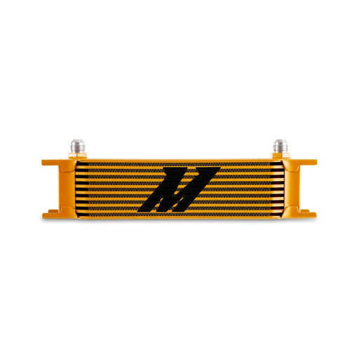 Mishimoto Universal - 8AN 10 Row Oil Cooler - Gold - BattleBorn SpeedShop