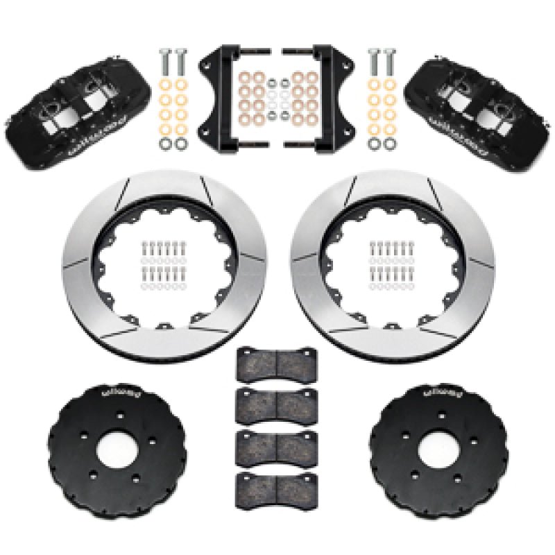 Wilwood 14-19 Chevrolet Corvette C7 AERO6 Front BBK - 14.00 Rotor - Black - BattleBorn SpeedShop