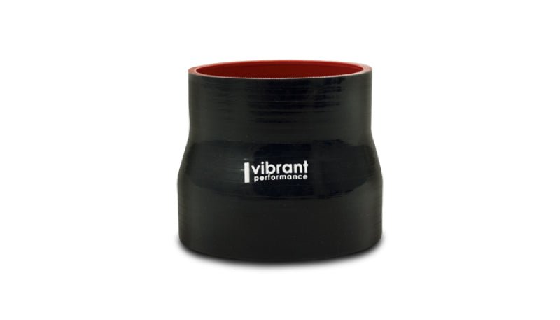 Vibrant 4 Ply Reducer Coupling 1in x 1.25in x 3in Long (BLACK) - BattleBorn SpeedShop