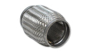 Vibrant SS Flex Coupling with Inner Braid Liner 1.75in inlet/outlet x 4in flex length - BattleBorn SpeedShop