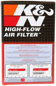 K&N Universal Clamp - On Air Filter 2 - 1/16in FLG / 3 - 1/2 OD / 4in H - BattleBorn SpeedShop