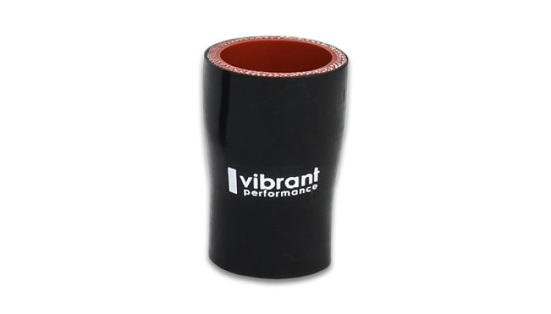 Vibrant 4 Ply Reducer Coupling 1in x 1.25in x 3in Long (BLACK) - BattleBorn SpeedShop