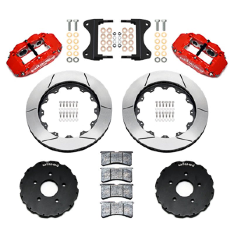 Wilwood 14-19 Chevrolet Corvette C7 Forged Narrow Superlite 6R Front BBK - 14.00 Rotor - Red - BattleBorn SpeedShop
