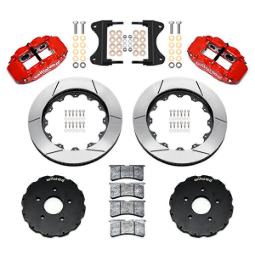 Wilwood 14-19 Chevrolet Corvette C7 Forged Narrow Superlite 6R Front BBK - 14.00 Rotor - Red - BattleBorn SpeedShop