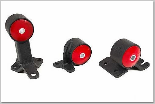 Innovative 88 - 91 Civic B - Series Black Steel Mounts 75A Bushings (Cable) - BattleBorn SpeedShop