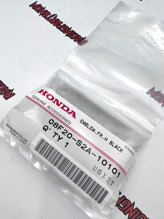 Honda Emblem, Front "H" Black Chrome