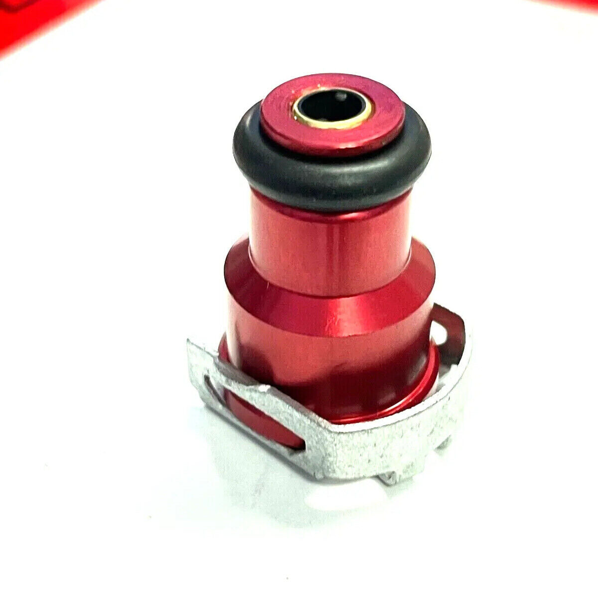 TRC RED Fuel Injector Adapter Top Hat w/ Filter Short 14mm fits Bosch ...