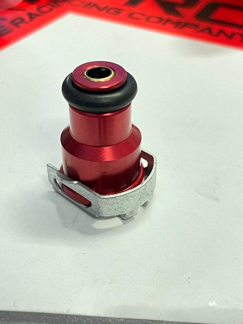 TRC RED Fuel Injector Adapter Top Hat w/ Filter Short 14mm fits Bosch