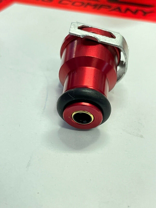 TRC RED Fuel Injector Adapter Top Hat w/ Filter Short 14mm fits Bosch