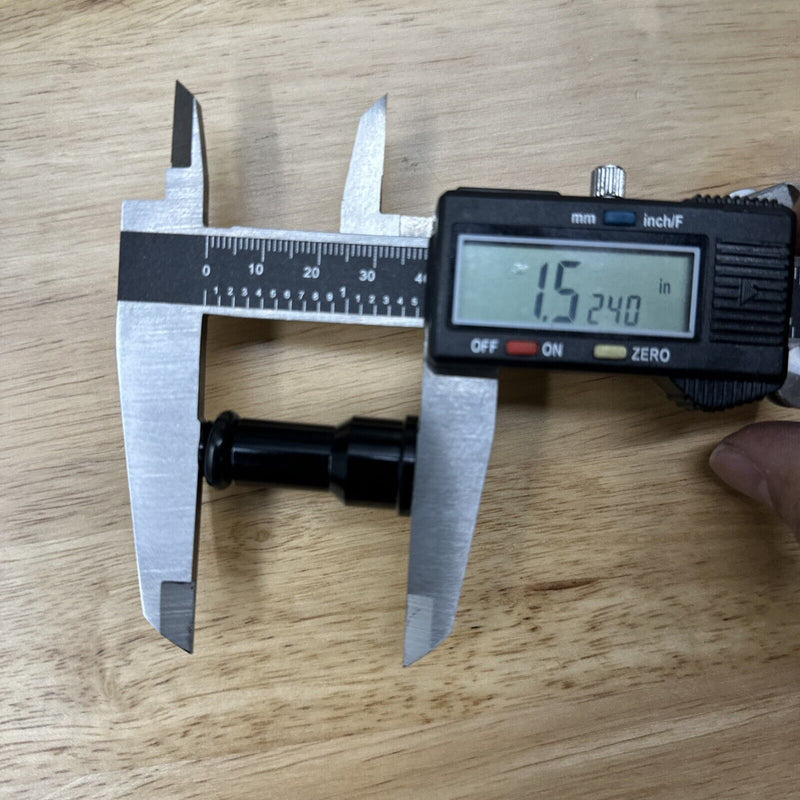 TRC Fuel Injector Adapter Top Hat w/ Filter Tall Black 14mm Extension