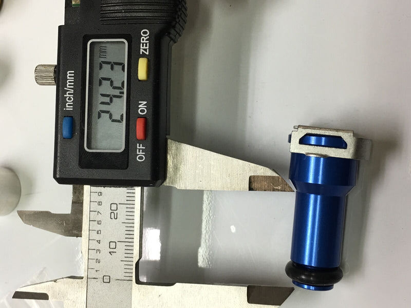 TRC Fuel Injector Adapter Top Hat w/ Filter Tall Black 14mm Extension