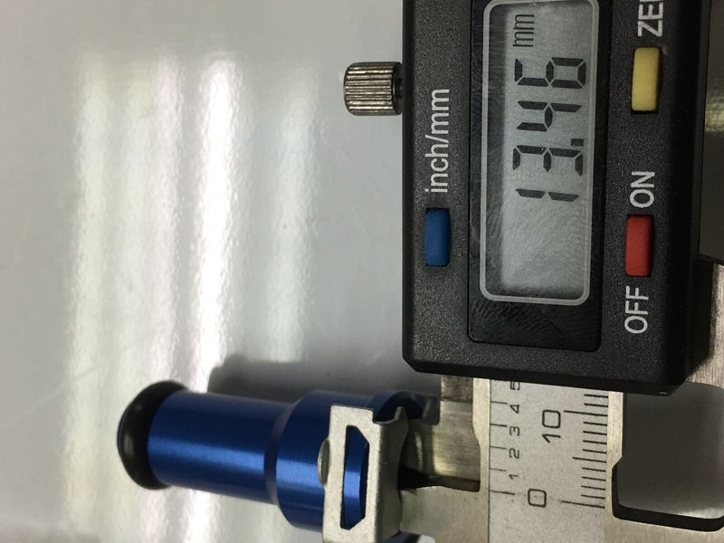 TRC Fuel Injector Adapter Top Hat w/ Filter Tall Black 14mm Extension