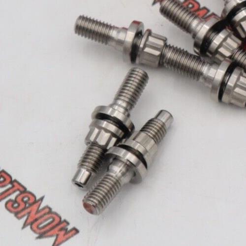 1 - Single TRC B/D/H Series Titanium  Manifold Stud for Honda/Acura Raw Finish