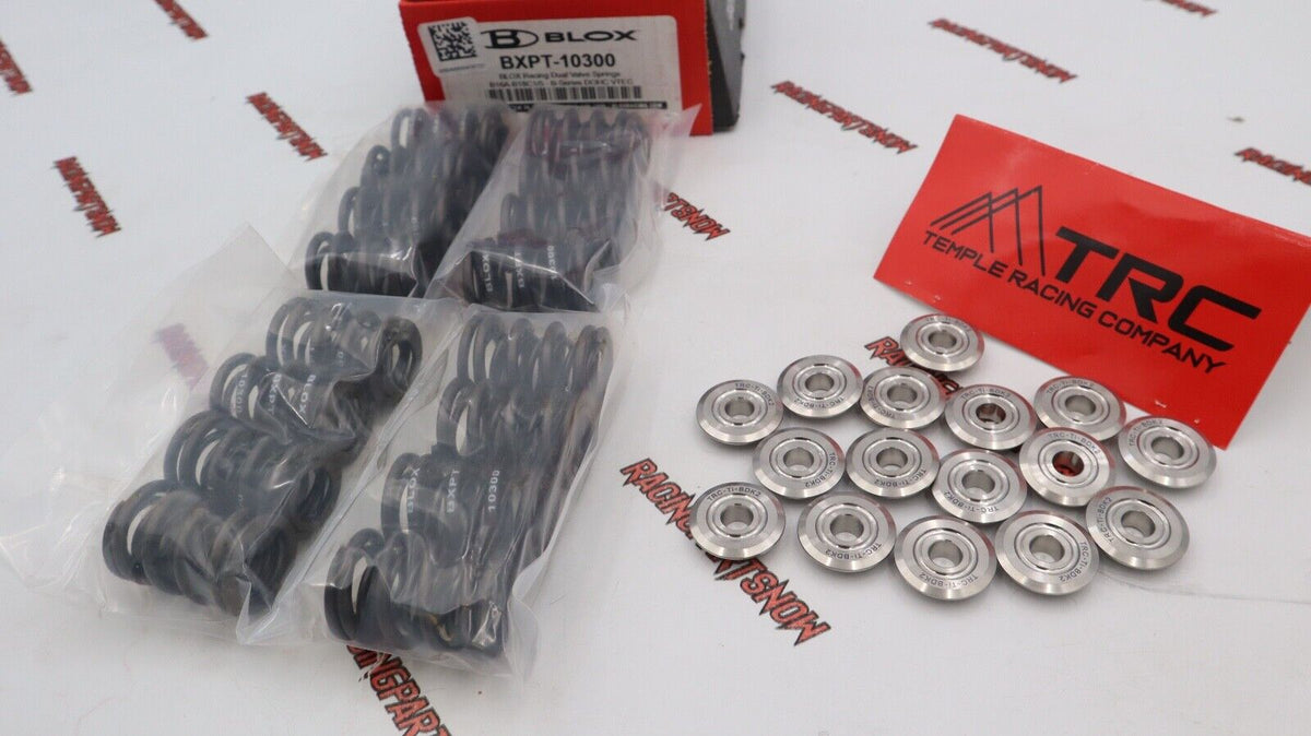 BLOX B-SERIES VTEC DUAL VALVE SPRINGS & TRC TITANIUM RETAINERS KIT B16 ...