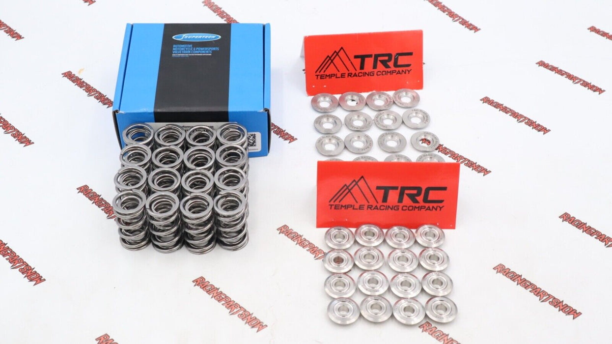 Supertech 80Ib Dual Valve Springs & TRC Titanium Retainers Kit S2000 F20C F22C