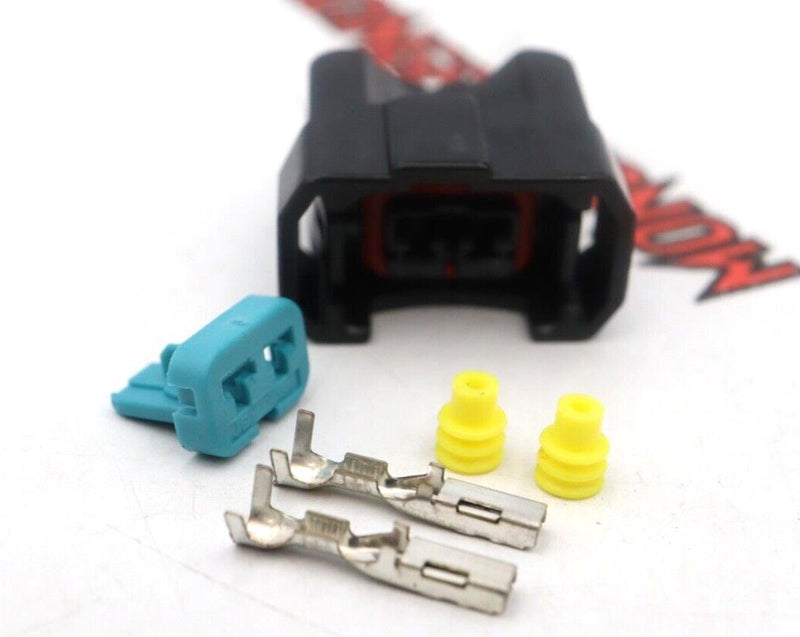 ( x4 ) 2-Pin Fuel Injector Connector Plug Clip Kit For Honda Acura
