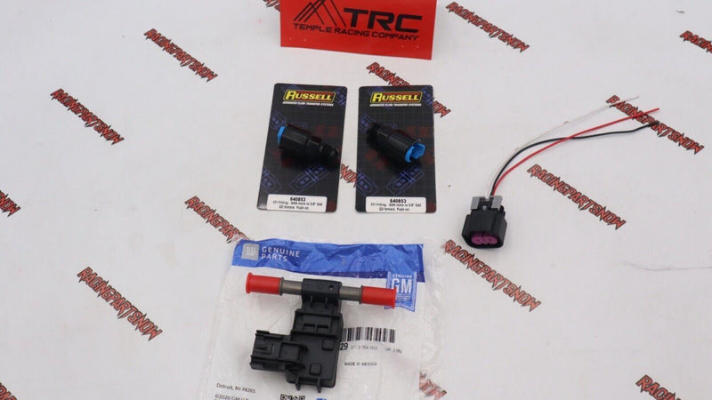 TRC Flex Fuel Ethanol Sensor Kit -6 AN FITTINGS Fits Haltech AEM ProEFI INFINITY