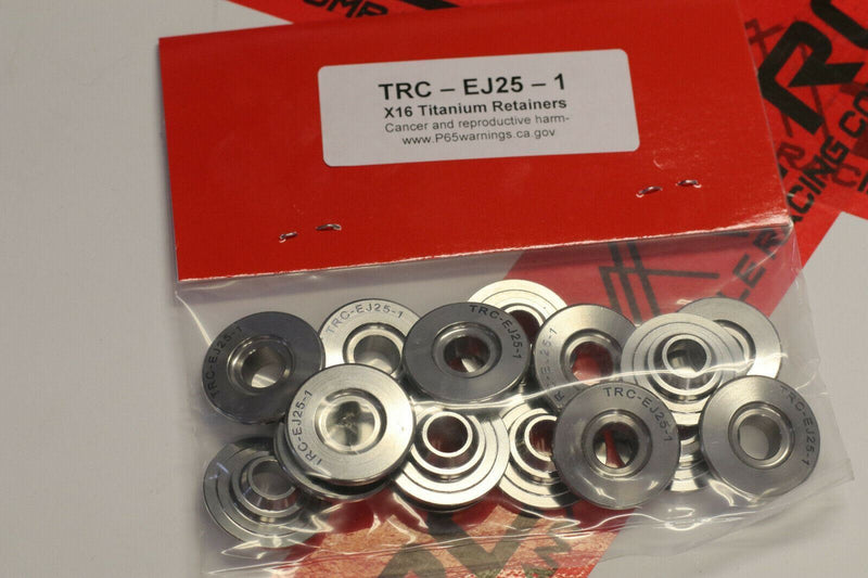 TRC Titanium Valve Spring Retainers Fits Subaru WRX STi EJ20 EJ25 (16 set)