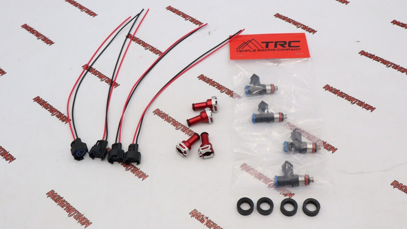 TRC TURBO E85 1300cc FUEL INJECTORS KIT (4) FOR D16 B16 B20 H22 HONDA E85 safe