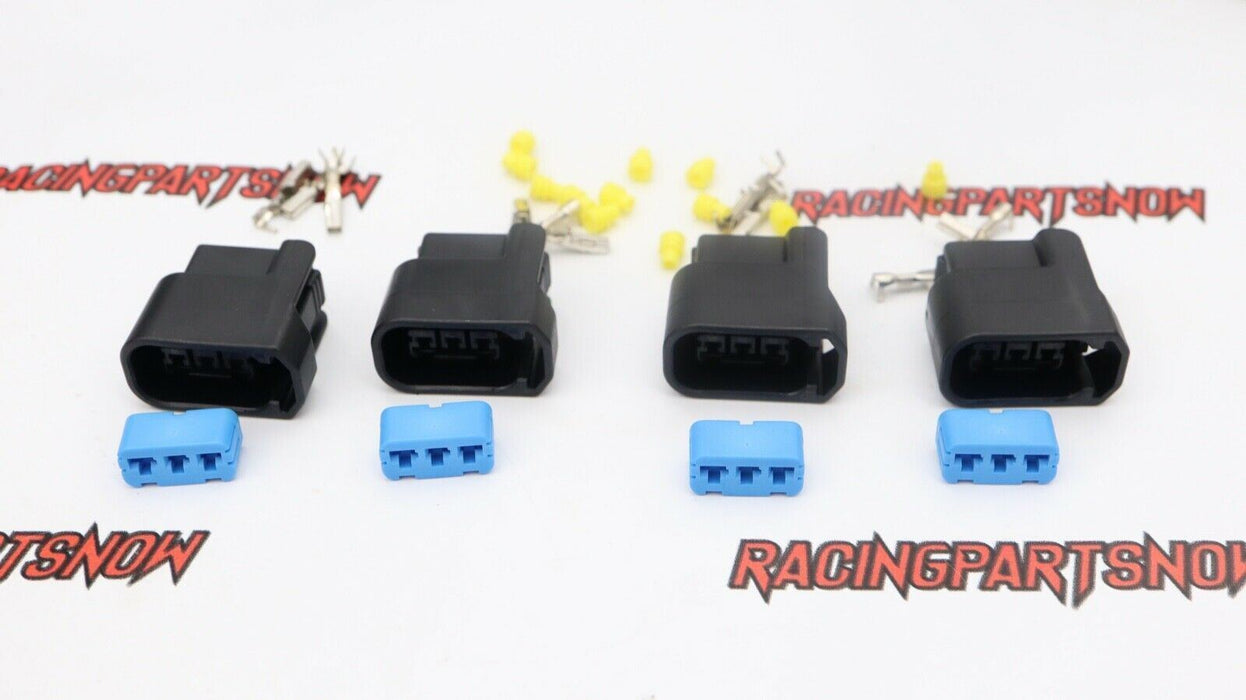 4x K-Series K20 K24 3-Pin Ignition Coil Pack Connector Plug Housing COP KIT