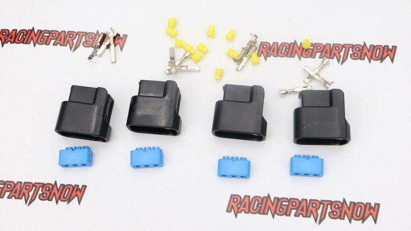 4x K-Series K20 K24 3-Pin Ignition Coil Pack Connector Plug Housing COP KIT