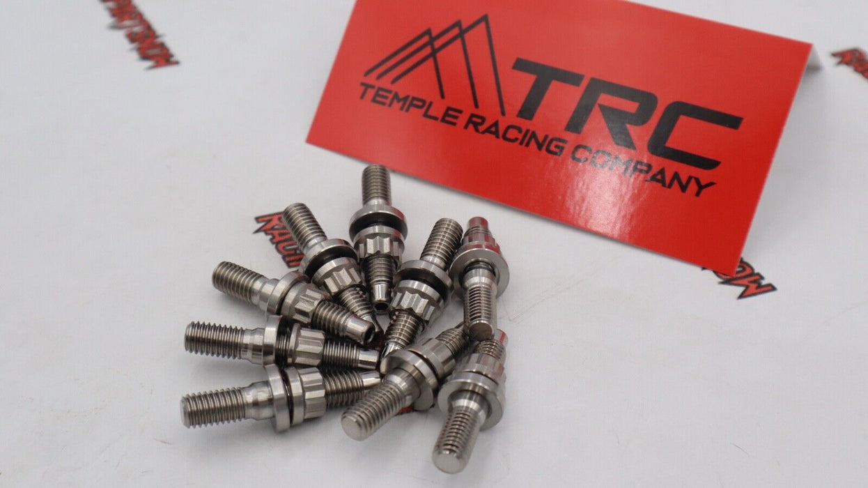 9- TRC B/D/H Series Titanium Raw Finish Manifold Stud Kit for Honda/Acura